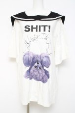 画像1: Amilige / Shit! Bearセーラースウェット F 白 Y-26-05-06-043-PU-TO-SZ-ZY (1)