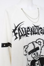 画像3: Amilige / チェーンネックレスベアプリントスウェット F 白 Y-26-05-06-044-PU-TO-SZ-ZY (3)