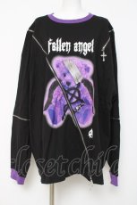 画像1: Amilige / Fallen Angel 肩ZIPロングTシャツ F ブラック Y-26-05-06-046-PU-TO-SZ-ZY (1)