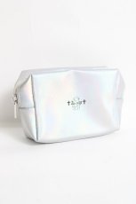 画像1: Amilige / くぎべあロゴAmiligeオリジナルポーチ　ノベルティ  シルバー Y-26-05-06-009-PU-ZA-SZ-ZY (1)