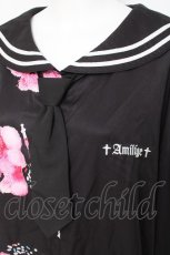 画像3: Amilige / NO! DRUG! バイカラーセーラープルオーバー F ブラック/ピンク Y-26-05-06-048-PU-TO-SZ-ZY (3)