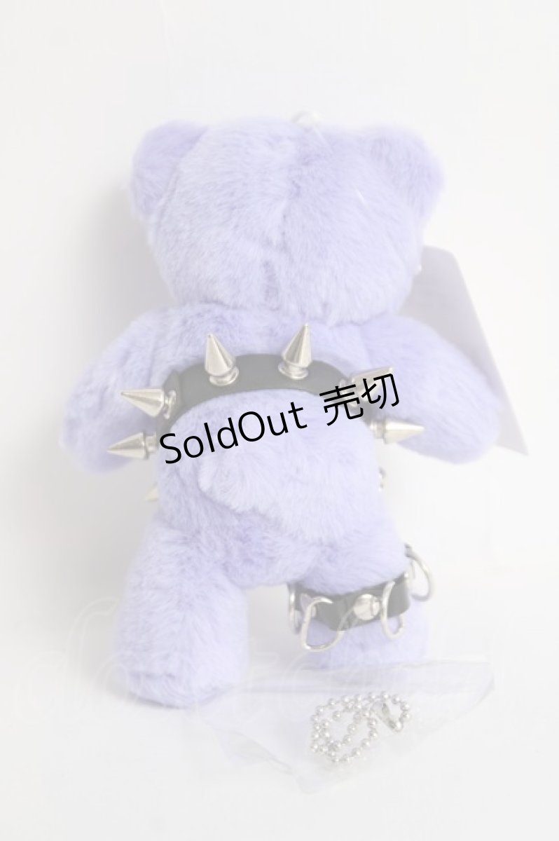 画像2: Amilige / Tied Bearぬいぐるみ  パープル Y-26-05-06-010-PU-ZA-SZ-ZY (2)