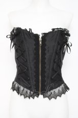 画像1: ATELIER PIERROT / Lace Up Long Corset  黒 Y-26-05-06-074-EL-TO-SZ-ZY (1)