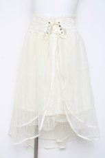 画像1: axes femme kawaii / チュールレーススカート  生成り Y-26-05-06-077-AX-SK-SZ-ZY (1)