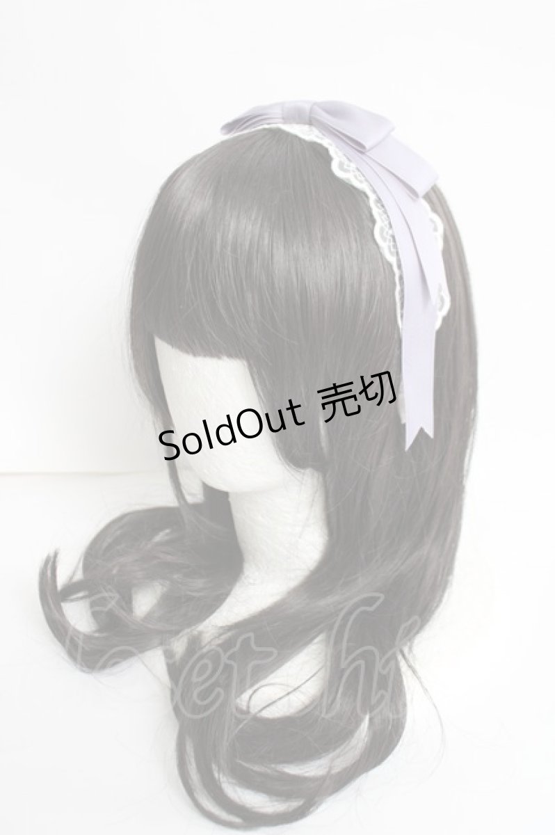 画像1: axes femme kawaii / レースリボンカチューシャ  ラベンダー Y-26-05-06-013-AX-AC-SZ-ZY (1)