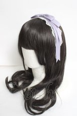 画像1: axes femme kawaii / レースリボンカチューシャ  ラベンダー Y-26-05-06-013-AX-AC-SZ-ZY (1)