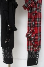 画像4: REFLEM / ボンテージカーゴパンツ F ブラック/レッド Y-26-05-06-081-PU-PA-SZ-ZY (4)