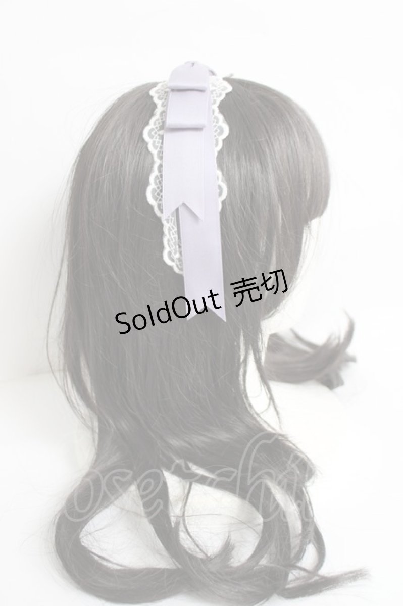画像3: axes femme kawaii / レースリボンカチューシャ  ラベンダー Y-26-05-06-013-AX-AC-SZ-ZY (3)