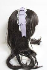 画像3: axes femme kawaii / レースリボンカチューシャ  ラベンダー Y-26-05-06-013-AX-AC-SZ-ZY (3)