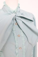 画像3: axes femme kawaii / スプーン持ちのクマさんブラウス  ミント Y-26-05-06-029-AX-BL-SZ-ZY (3)