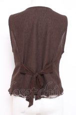 画像3: axes femme / レースアップベスト  茶 Y-26-05-08-058-AX-TO-SZ-ZY (3)