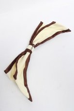 画像2: MARBLE / 配色パイピングリボンブローチ  生成り Y-26-05-08-007-GO-ZA-SZ-ZY (2)