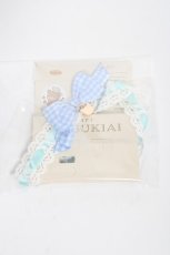 画像1: CHIP CLIP / サツキアイリボンチェックチョーカー  サックス Y-26-05-08-008-LO-AC-SZ-ZY (1)