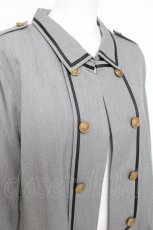 画像3: axes femme / ダブルボタンカレッジジャケット F グレー Y-26-05-08-067-AX-JA-SZ-ZY (3)