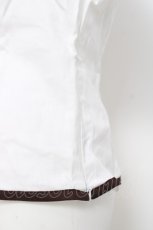 画像3: MARBLE / リボンブローチ付き半袖ブラウス M シロ Y-26-05-08-070-GO-BL-SZ-ZY (3)
