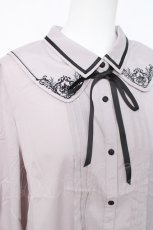 画像3: axes femme / レイヤードカラー刺繍ブラウス L ピンク Y-26-05-08-080-AX-BL-SZ-ZY (3)