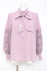 画像1: axes femme / 眠れる森の美女ブラウス M ピンク Y-26-05-08-084-AX-BL-SZ-ZY (1)