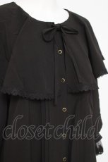 画像3: axes femme POETIQUE / ビッグフリルカラーブラウス M 黒 Y-26-05-08-097-AX-BL-SZ-ZY (3)