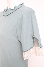 画像2: axes femme / 吸水速乾袖レースメロープルオーバー  ミント Y-26-05-08-107-AX-TO-SZ-ZY (2)