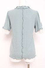 画像3: axes femme / 吸水速乾袖レースメロープルオーバー  ミント Y-26-05-08-107-AX-TO-SZ-ZY (3)