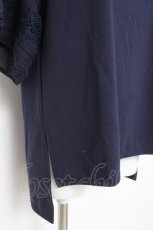 画像3: axes femme / レース×コットン袖カットプルオーバー F 紺 Y-26-05-08-113-AX-TO-SZ-ZY (3)