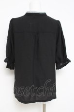 画像2: axes femme POETIQUE / リボンタイトップス  黒 Y-26-05-08-115-AX-TO-SZ-ZY (2)
