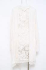画像2: axes femme / BACKモチーフレース付きカーデ M 生成り Y-26-05-08-116-AX-TO-SZ-ZY (2)