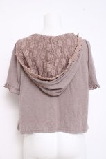 画像2: axes femme / フード付トッパーカーデ M チャコール Y-26-05-08-119-AX-TO-SZ-ZY (2)