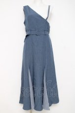 画像1: axes femme POETIQUE / ワンショル裾切替ロングワンピース M サックス Y-26-05-08-124-AX-OP-SZ-ZY (1)