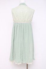 画像3: axes femme / プリーツ入りノースリブラウス M ミント Y-26-05-08-132-AX-BL-SZ-ZY (3)