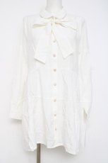 画像1: axes femme POETIQUE / ティアードシャツチュニック M 白 Y-26-05-08-134-AX-TO-SZ-ZY (1)
