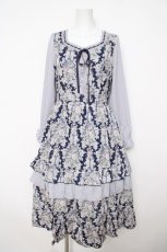 画像1: axes femme / マドモワゼルワンピース M 紺 Y-26-05-08-150-AX-OP-SZ-ZY (1)