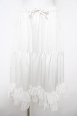 画像1: axes femme kawaii / ミディフリルペチスカート  白 Y-26-05-08-171-AX-SK-SZ-ZY (1)