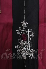 画像3: axes femme / チャイナ風刺繍スカート F ワイン Y-26-05-08-181-AX-SK-SZ-ZY (3)