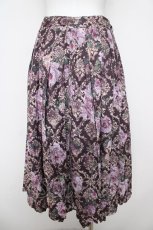 画像2: axes femme NOSTALGIE / オーナメントスカート M ワイン Y-26-05-08-184-AX-SK-SZ-ZY (2)