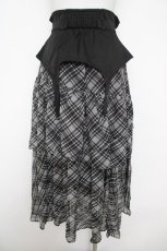 画像2: axes femme POETIQUE / コルセット付アシメフリルスカート M 黒 Y-26-05-08-205-AX-SK-SZ-ZY (2)