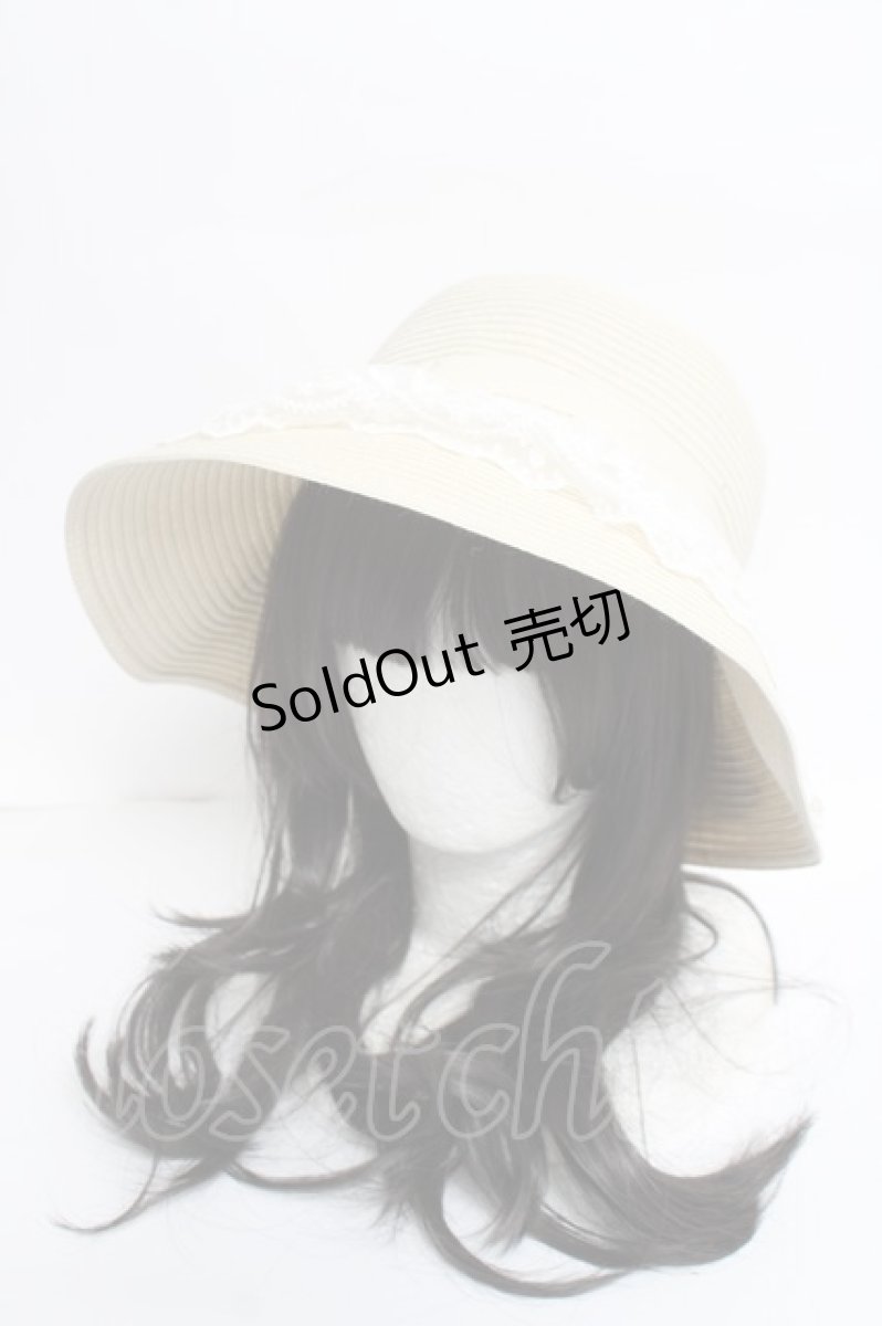 画像2: m petit by misako / リボンブレードハット  ベージュ Y-26-05-08-027-LO-AC-SZ-ZY (2)