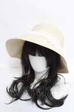画像2: m petit by misako / リボンブレードハット  ベージュ Y-26-05-08-027-LO-AC-SZ-ZY (2)