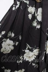 画像3: axes femme / 花柄シアーチェックフレアスカート F 黒 Y-26-05-08-208-AX-SK-SZ-ZY (3)
