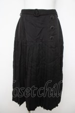 画像1: axes femme / 切替プリーツミディスカート F 黒 Y-26-05-08-210-AX-SK-SZ-ZY (1)