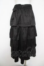 画像2: axes femme / ボリュームティアードスカート F 黒 Y-26-05-08-212-AX-SK-SZ-ZY (2)