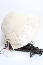 画像4: m petit by misako / リボンブレードハット  ベージュ Y-26-05-08-027-LO-AC-SZ-ZY (4)