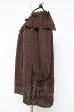 画像2: axes femme / フリルブラウス F ブラウン Y-26-05-10-039-AX-BL-SZ-ZY (2)
