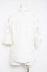 画像3: an another angelus / チュールリボンタイ5分袖シャツ【洗える】  シロ Y-26-05-10-046-CA-BL-SZ-ZY (3)
