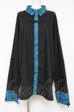 画像1: Deorart / Chinese Gang Shirt M ブラック×ブルー Y-26-05-10-052-PU-BL-SZ-ZY (1)
