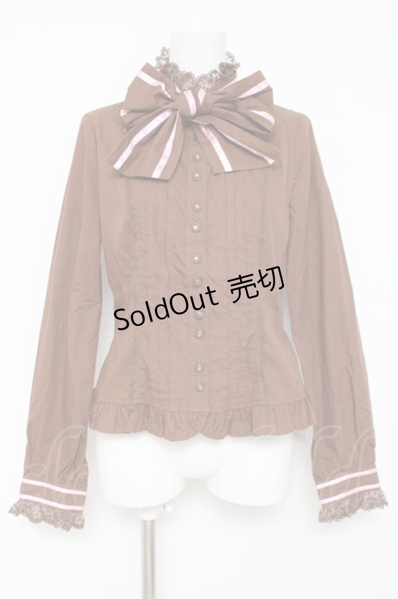 画像1: Angelic Pretty / Promenade de Parisブラウス  ブラウン Y-26-05-10-056-AP-BL-SZ-ZY (1)