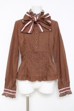 画像1: Angelic Pretty / Promenade de Parisブラウス  ブラウン Y-26-05-10-056-AP-BL-SZ-ZY (1)