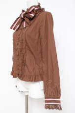 画像2: Angelic Pretty / Promenade de Parisブラウス  ブラウン Y-26-05-10-056-AP-BL-SZ-ZY (2)