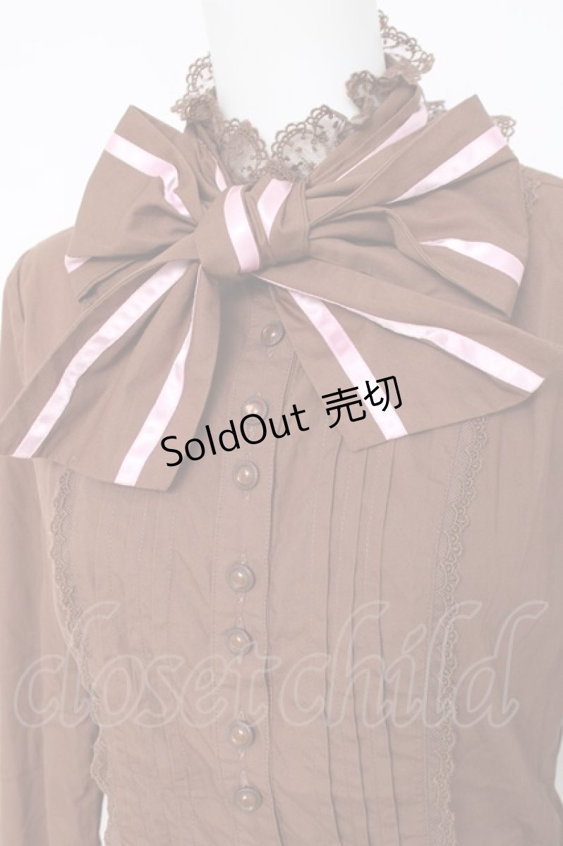 画像4: Angelic Pretty / Promenade de Parisブラウス  ブラウン Y-26-05-10-056-AP-BL-SZ-ZY (4)
