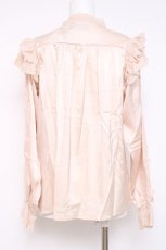 画像3: axes femme NOSTALGIE / サテンレース切替ブラウス M 生成り Y-26-05-10-060-AX-BL-SZ-ZY (3)